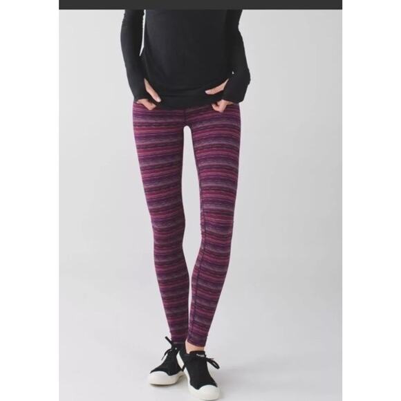 Lululemon Wunder Under Leggings pant 111 space dye‎ twist Size 4 - Picture 2 of 10